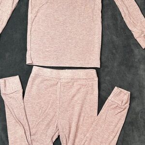 Little Sleepies Mauve Ribbed Set size 3T